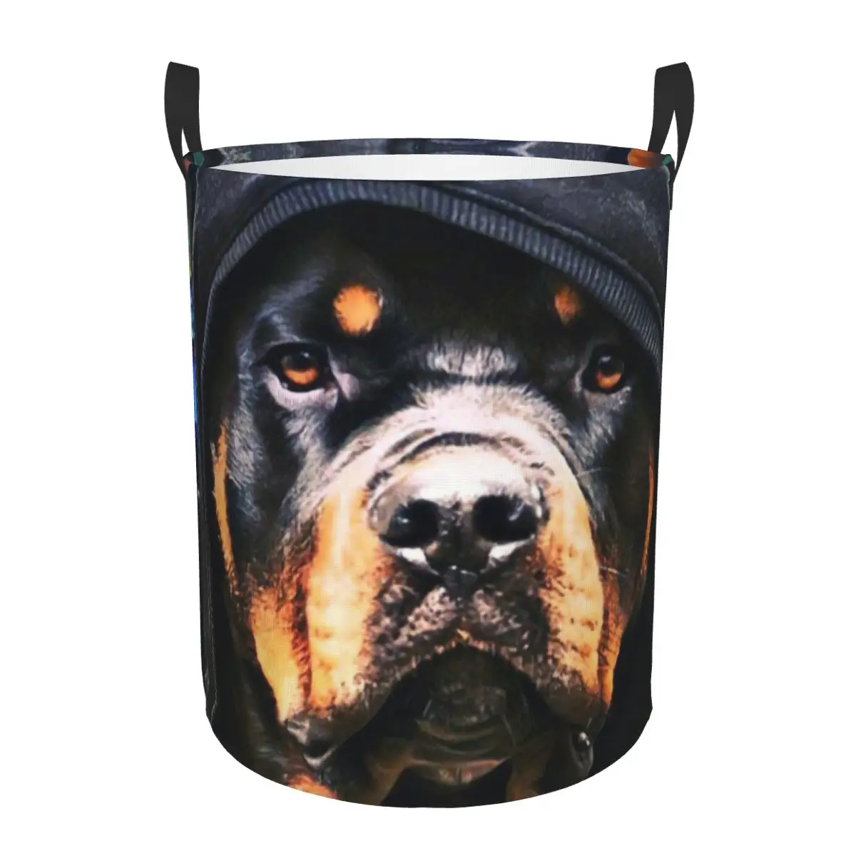 Rottweiler Dog Laundry Hamper Large Clothes Storage Basket Toys Bin Organizer for Nursery