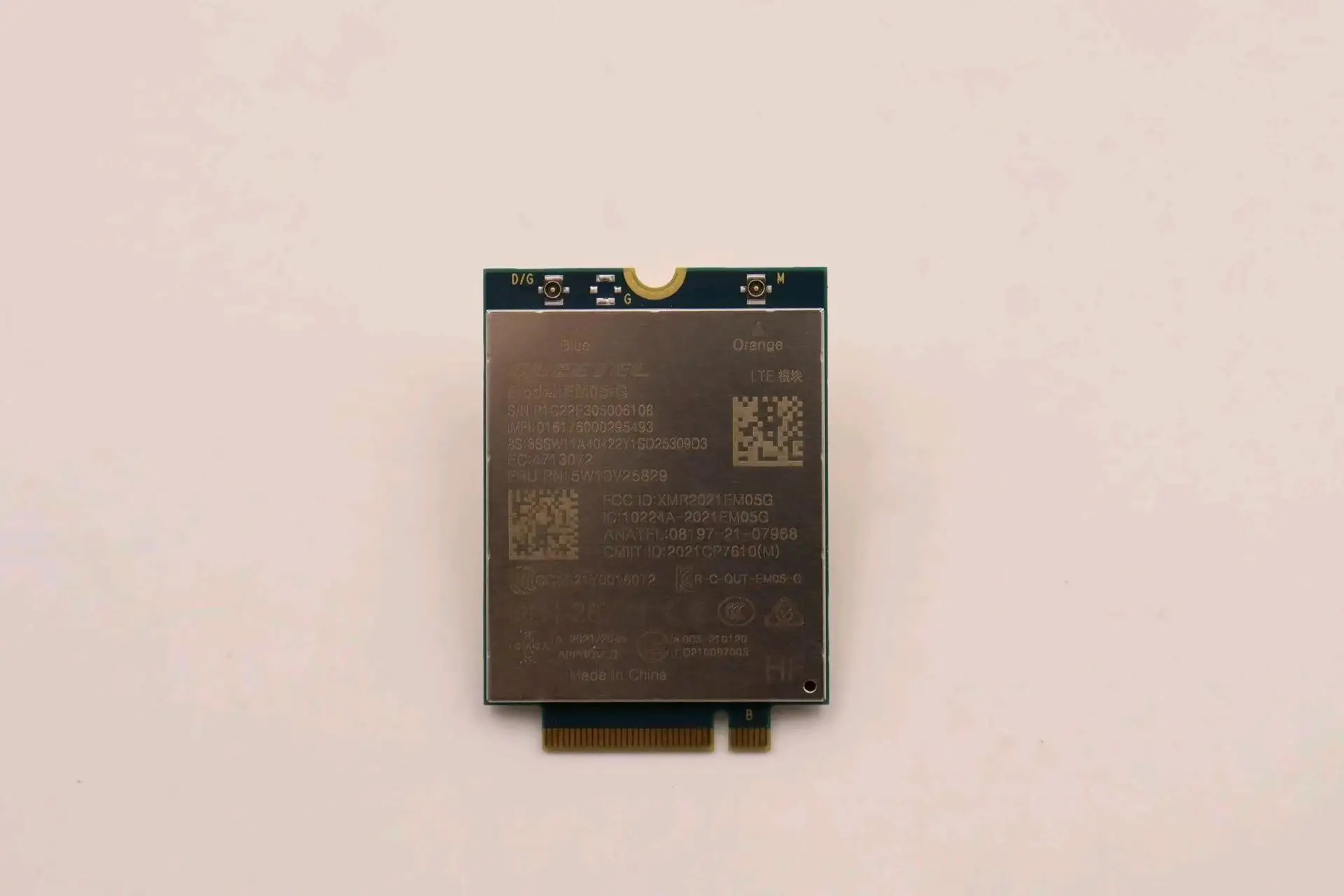 

5W10V25829 5W10V26860 5W11H85413 5W11H85443 5W10V25801 ДЛЯ Lenovo T14 X13 L14 L15 P14 P16 Gen3 4G M2 Модуль EM05-G