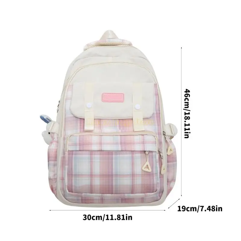 X90D Trendy Backpack Students School School School Rucksack Daypacks capacidade
