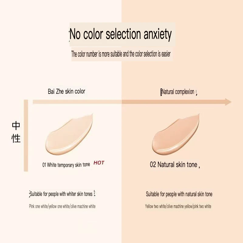 كريم أساس سائل من BABI كريم حليب مخملي لا تشوبه شائبة يدوم طويلاً للتحكم في زيت المكياج للبشرة الدهنية والجافة وترطيب خفيف الوزن #3