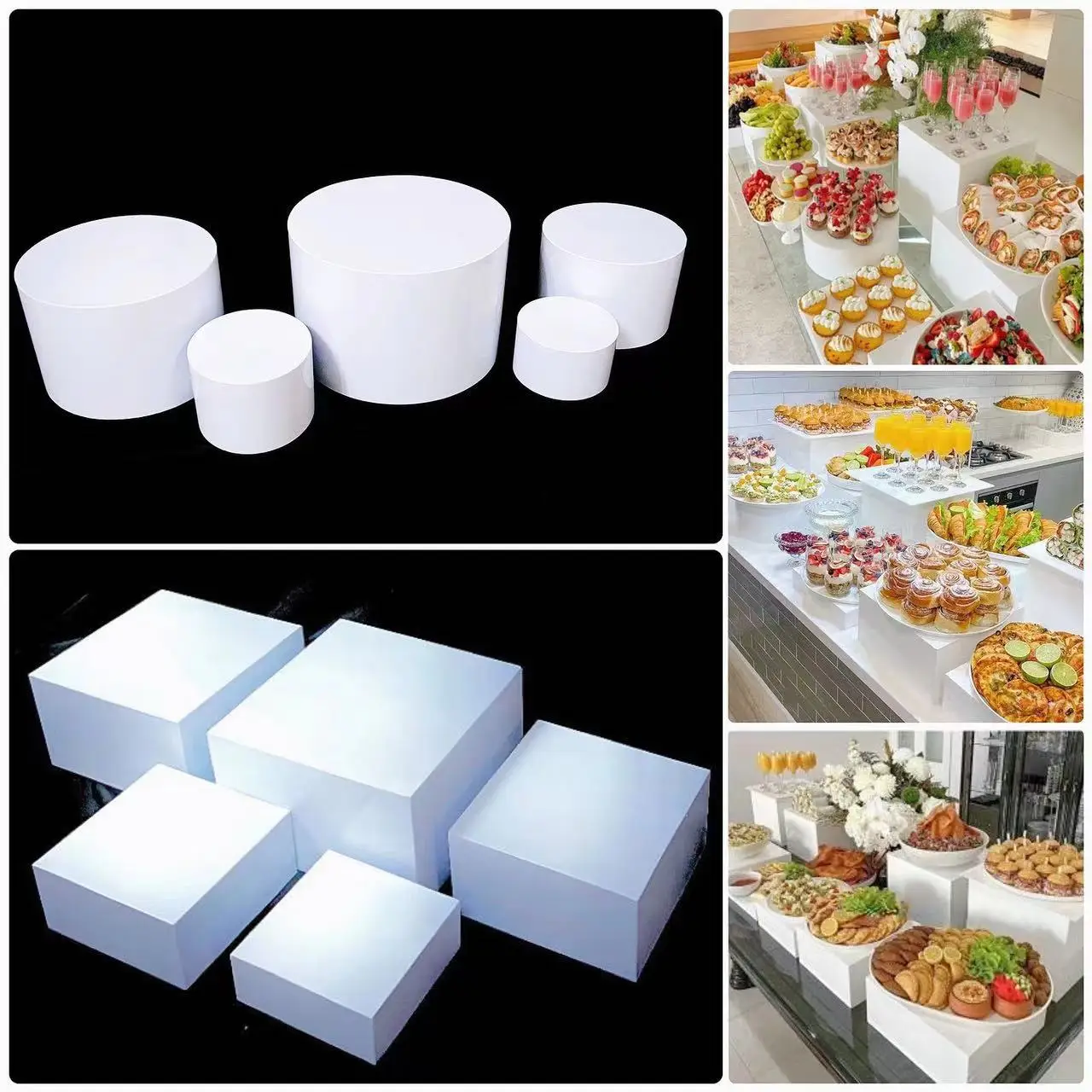 

Cake stand bases for desserts tables Wedding table decoration Centerpieces Candle Flower Favors Gift Food Fruit Drink Holder