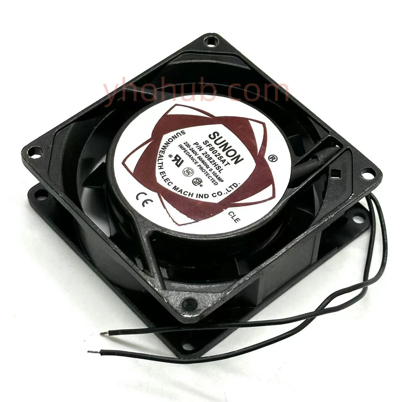 

SUNON SF8025AT AC 220-240V 0.10A 80x80x25mm 2-wire Server Cooling Fan