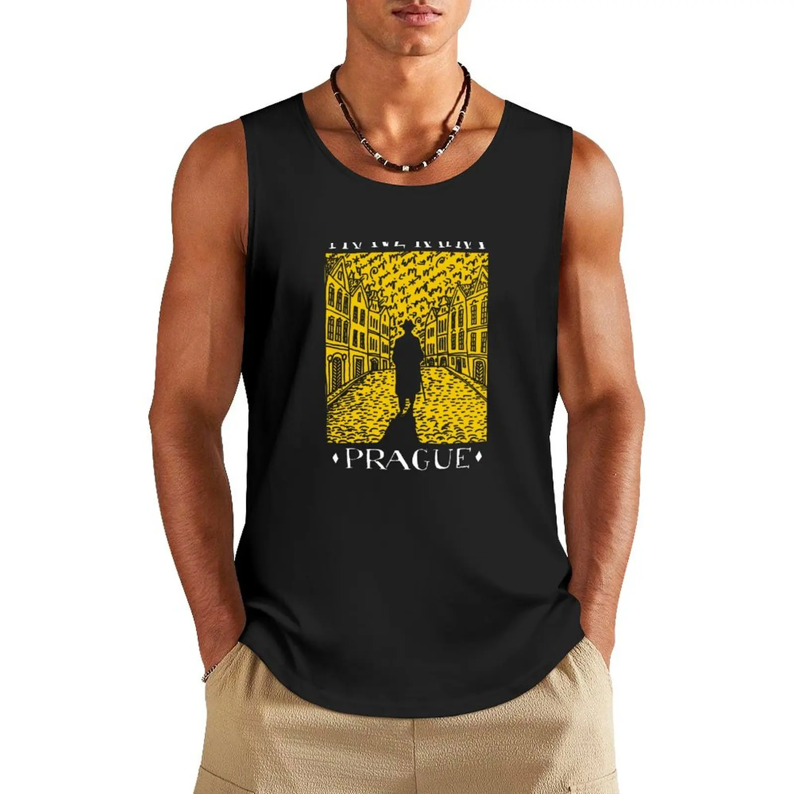 Franz Kafka, Prague Tank Top man sexy?costume Men's cotton t-shirt Men's gym t-shirts vest men