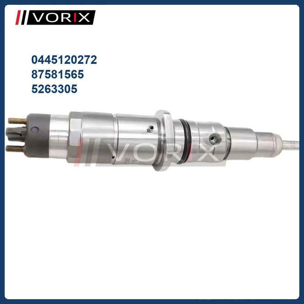 

0445120272 87581565 5263305 Common Rail Fuel Injector for CASE CUMMINS KOMATSU