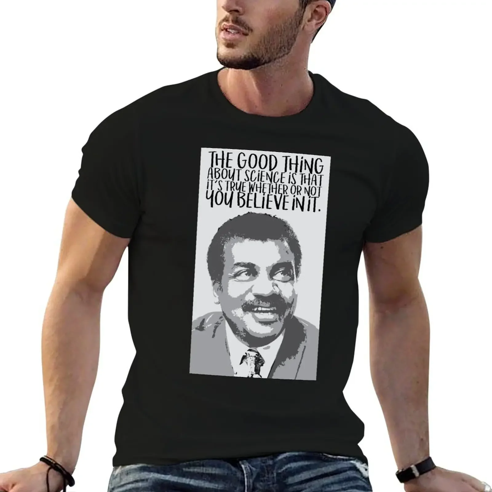 Neil deGrasse Tyson Quote T-Shirt oversized graphic tee vintage t shirts tops new edition men workout shirt