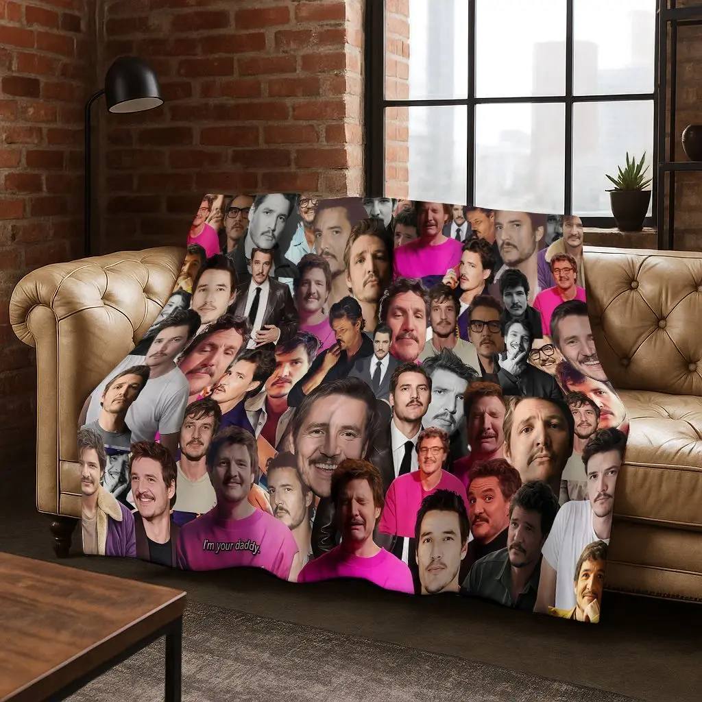 ثلاثية الأبعاد خوسيه بيدرو بالمسيدا باسكال ستار الفانيلا بطانية لينة بطانية دافئة لغرفة النوم غرفة المعيشة السرير السفر التخييم نزهة هدية