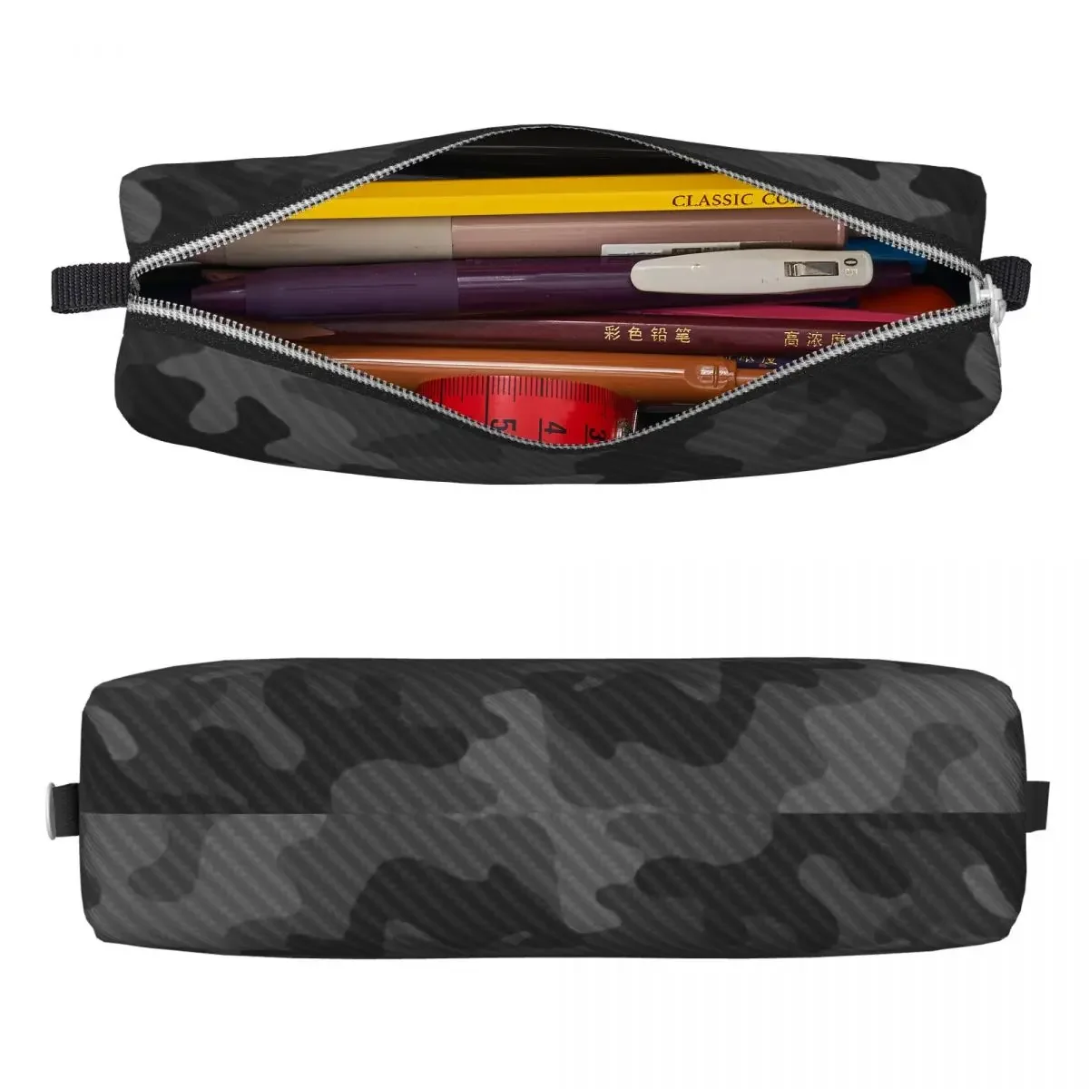 Creative Carbon Camo Pencil Case Multicam Pencil Box Pen for Girls Boys Big Capacity Bags Office Gift Stationery