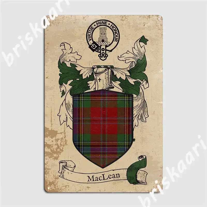 Clan Maclean Poster Metal Plaque Cinema Kitchen Plaques Design Pub Garage Tin Sign Poster