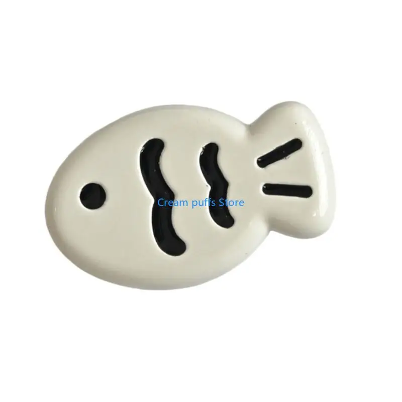 50LE Cartoon Cats Fish Shaped Hair Clip For Women Resin Hair Decoration Unique Hairpieces Fashionable Hair Accessories