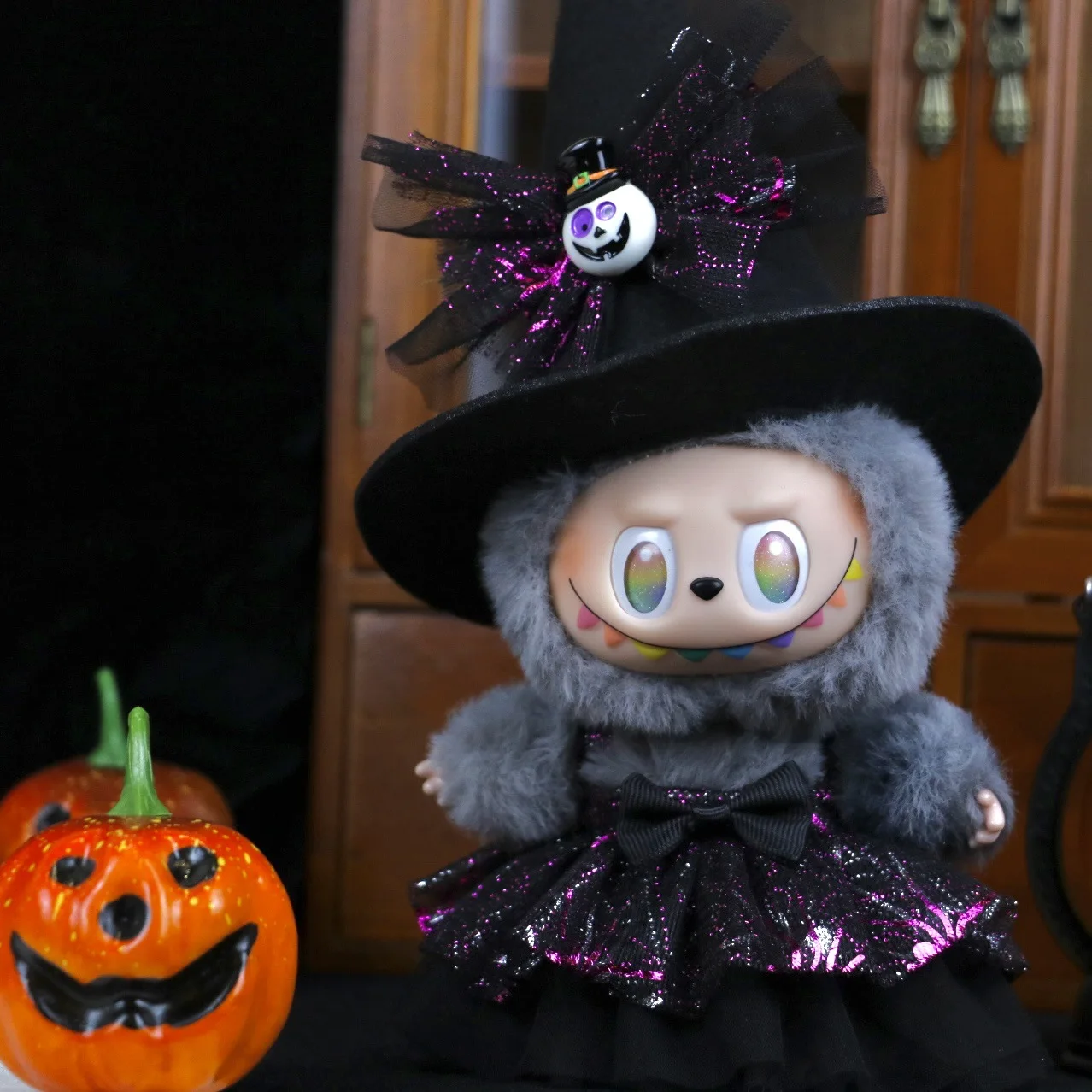 

Clothes for Labubu Carnival Party Pumpkin Demon Angel Dress Halloween Costume Change for 1 2 3 Gen Vinyl Doll