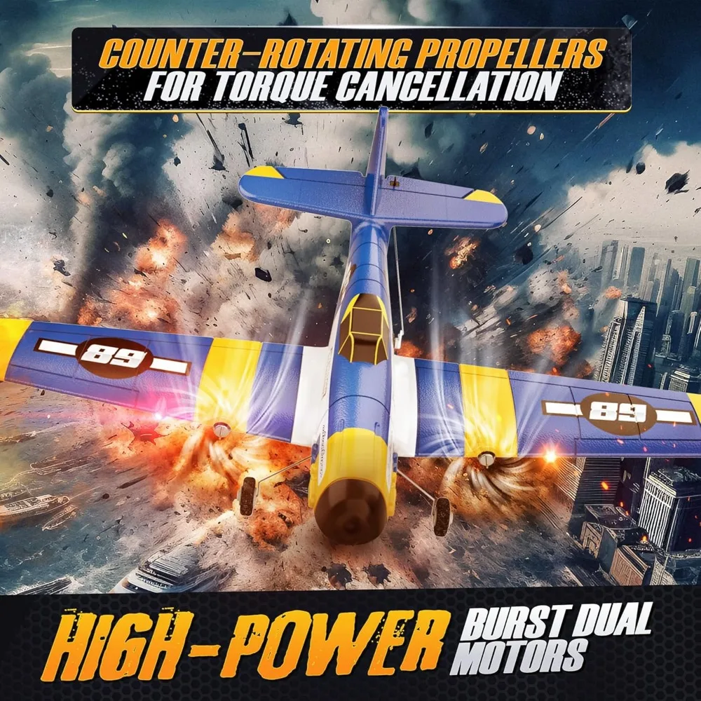طائرة جيروسكوبية ذات 6 محاور RC للأطفال: لعبة هليكوبتر صديقة للتحكم عن بعد مع أدوات تحكم سهلة