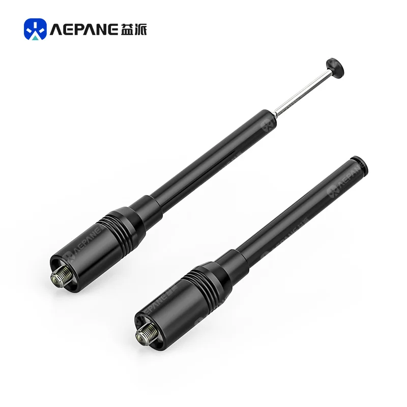 Aepane 144/470Mz uhf vhf dual band  high gain whip telescopic walkie talkie antenna rh775 for hyt quansheng tc500s  uvk5 uvk6