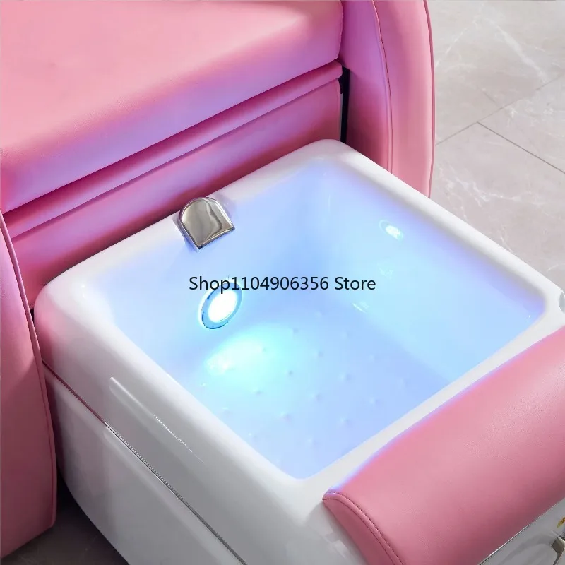 

for Hot Multifunctional Pink Pedicure Spa Chair Bed Portable Electric Foot Wash and Nail Art Equipment