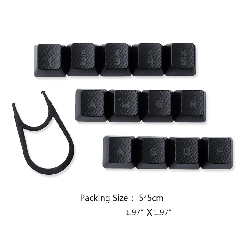 13Pcs Backlit Keycap Anti-Slip forLogitech Romer-G Switch G910 G810 G413 G310 Mechanical Keyboard Keycap DIY Textured