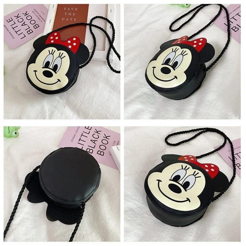 Lindo bolso cruzado para niños pequeños de Mickey Mouse: mini bolso de hombro para niños de dibujos animados, accesorio de moda para niñas pequeñas, regalo adorable