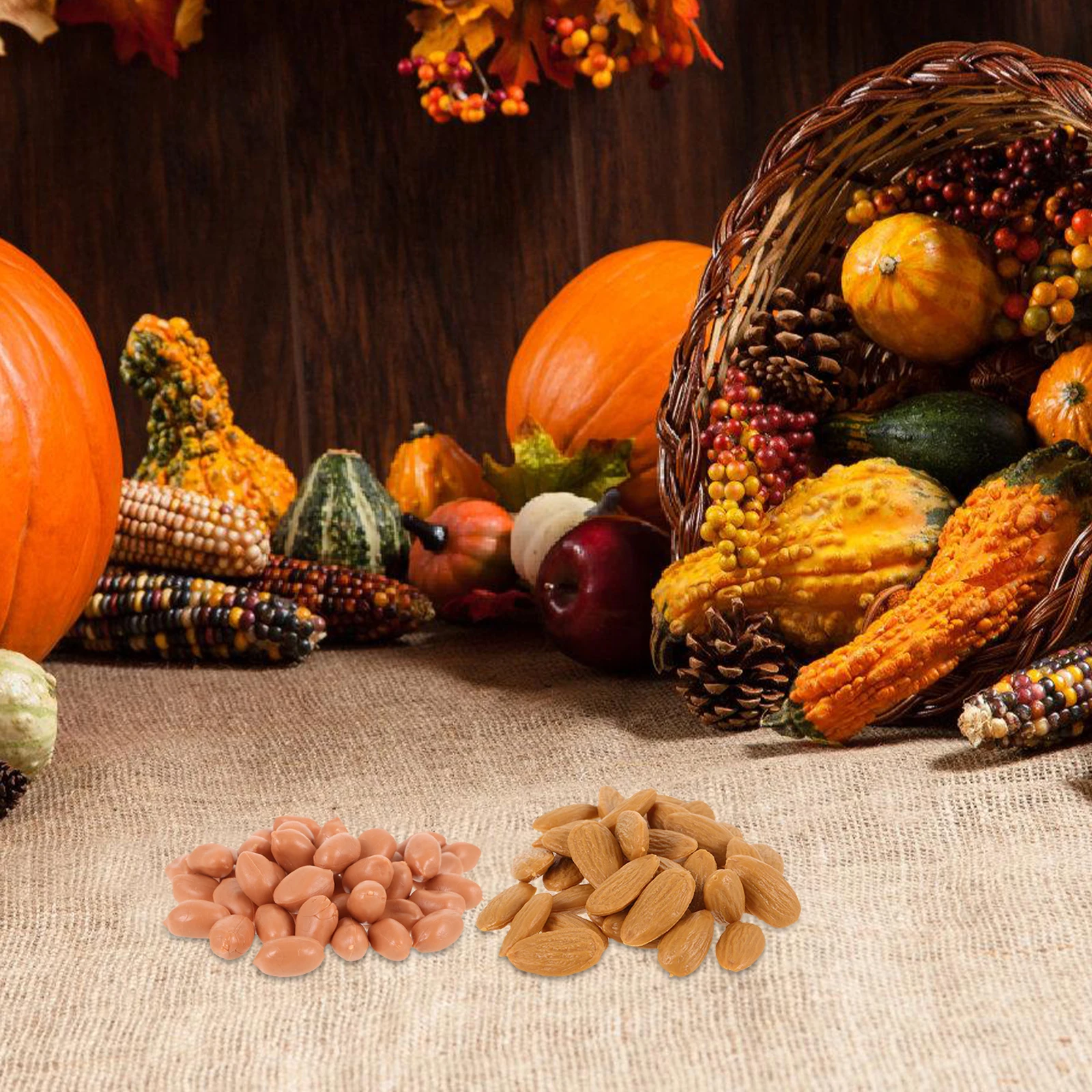 1 set 1 set Diy Noten Decoratie Simulatie Mini Noten Plastic Craft Realistisch Huis Voedsel Voor Diy Decor Tiny Voedsel Accessoires