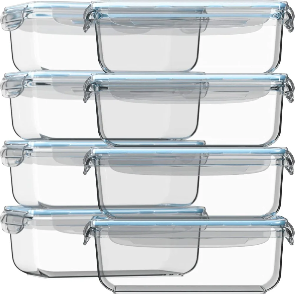 

Glass Food Storage Container with Lid 30 Oz