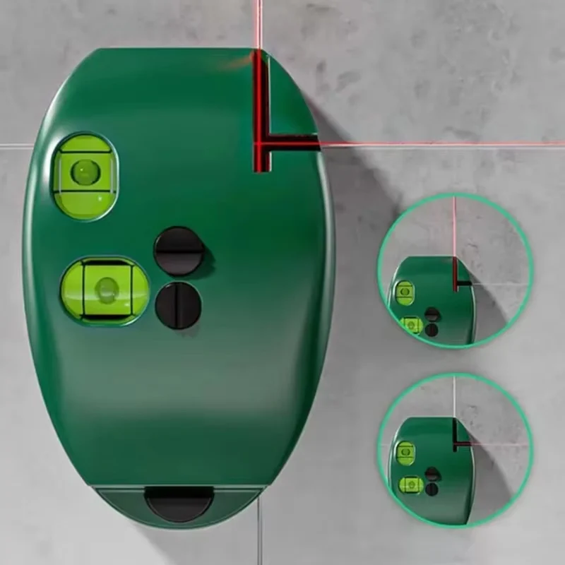 2 Lines Vertical Mouse Laser Level Infrared Horizontal Line Right Angle Bubble Level Leveling 20M Long Distance  Laser Levels ﻿