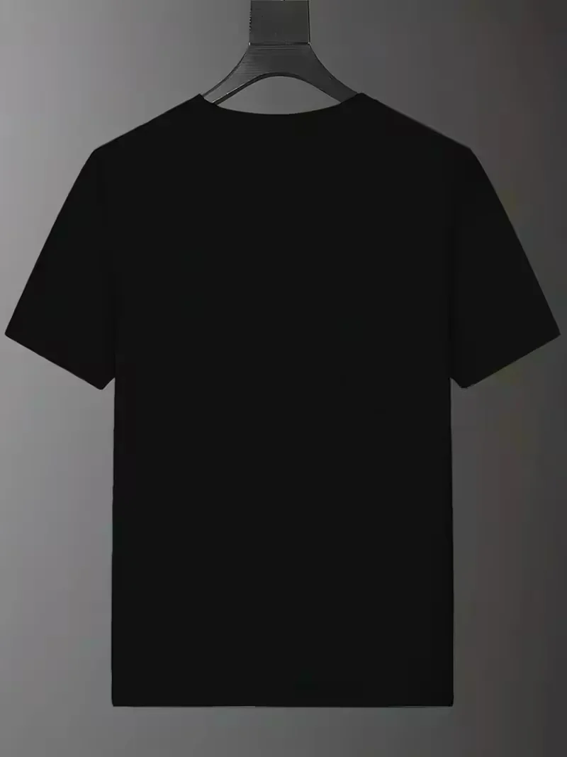 Men's Summer Loose Fit Casual Sports T-Shirt, Fashion Cartoon Graphic Print, Soft Breathable Round Neck Short Sleeve Top