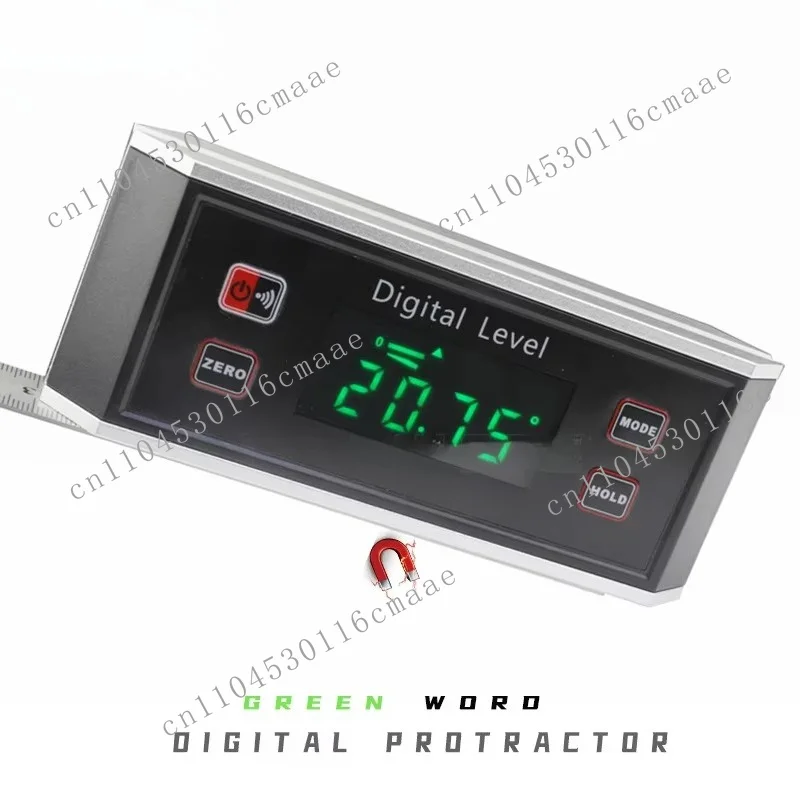 Industrial IP54 Aluminum Rod Inclinometer Inclinometer Digital Display Angle Gauge Box Inclination Level