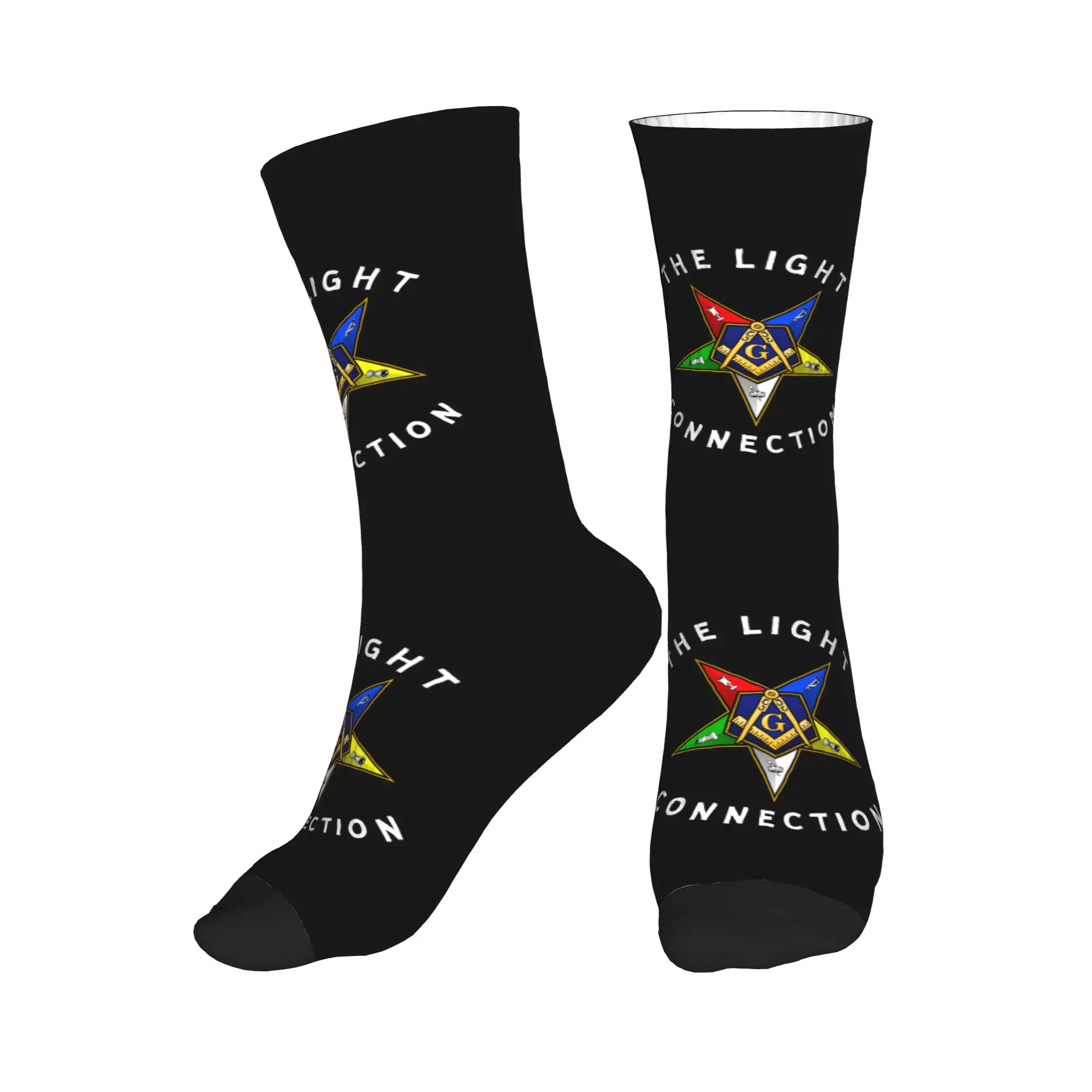 

OES Eastern Star Men Women Crew Socks Unisex Cool 3D Printed Dress Socks