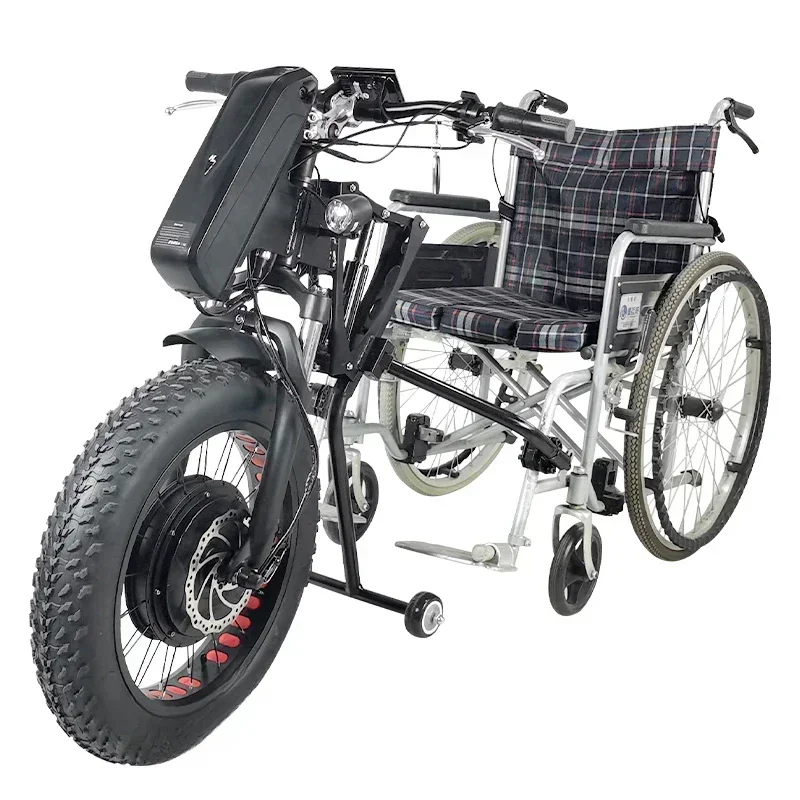 New 48v 1200w fat 20x4.0 Inch Electric Handcycle Wheelchair Attachment Handbike Kit with 13ah Battery Hot sales