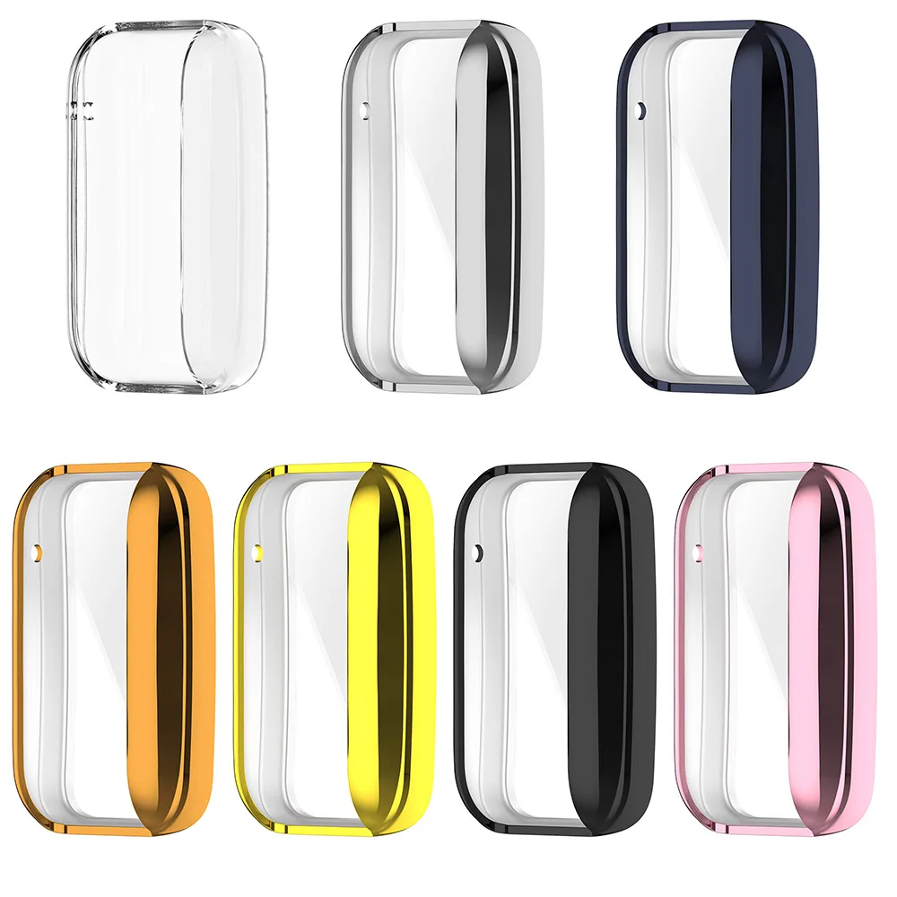 Electroplated TPU Protective Case for Xiaomi Mi Band 7 Pro Full Screen Protector Shell Cover