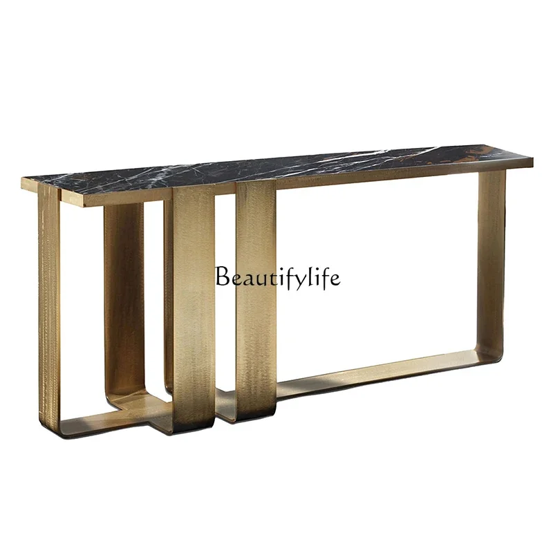 

FG28Light luxury simple marble entrance table living room sofa partition table