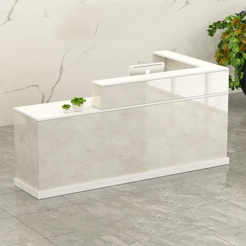 Bar Podium checkout page Restaurant White wooden podium Luxury small table Office furniture