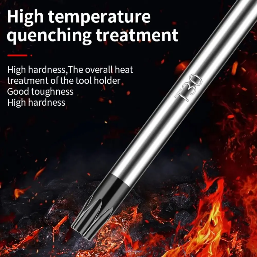 Portable 400mm Torx Screwdriver Extra Long with Hole Hexagon Screwdriver Home Repair T15 T20 T25 T30 Allen Screwdriver