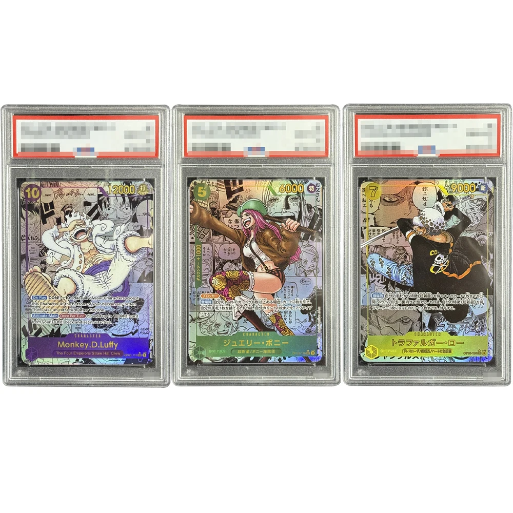 

3 Diy 2023 One Piece OP05-Пробуждение новой эпохи Обезьяна Д. Луффи Рейтинг Коллекционные карты Самодельные ювелирные изделия Градурованные карты Бонни