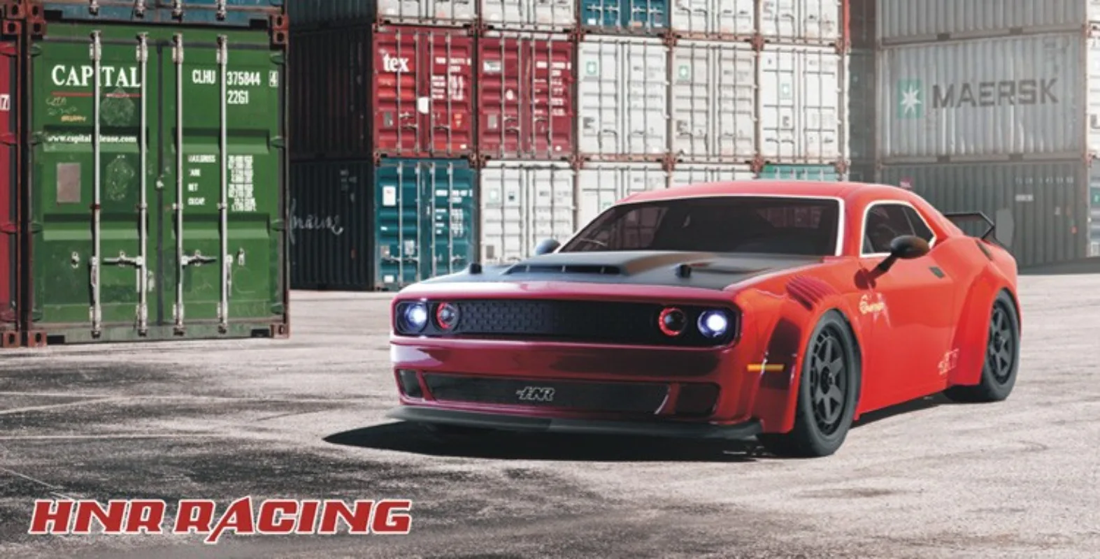 HNR Hongnuo H9802 1/10 coche eléctrico de deriva de plataforma con control remoto simulación Dodge SRT tracción en las cuatro ruedas coche modelo RC