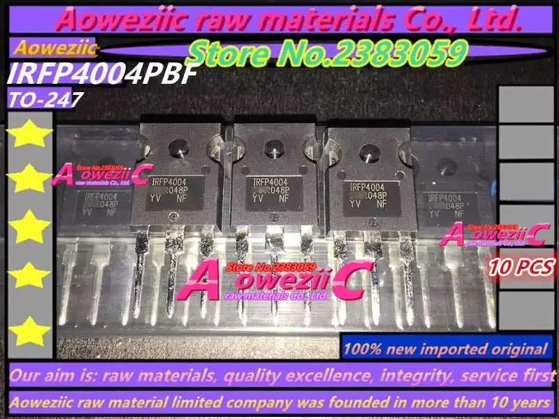 Aoweziic 100% new imported original  IRFP4004PBF  IRFP4004  TO-247 field effect tube 195A 40V