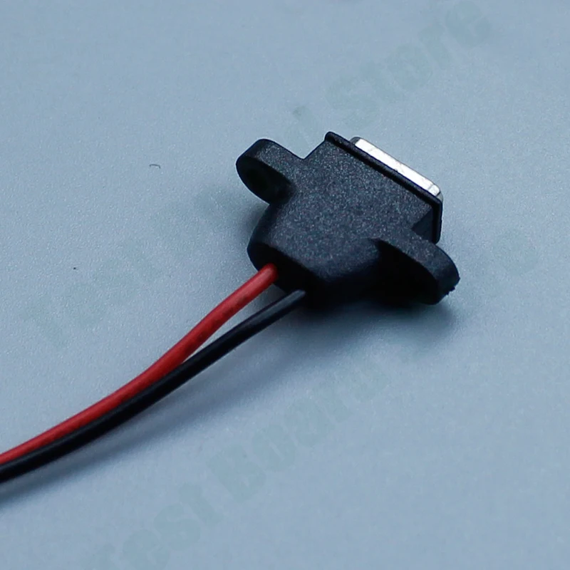 1Pce USB3.1 Fast Charging Type-C Female Socket Connector MX1.25 PH2.0 XH2.54 Jumper Wire 2P Soldering Ribbon Screw Hole