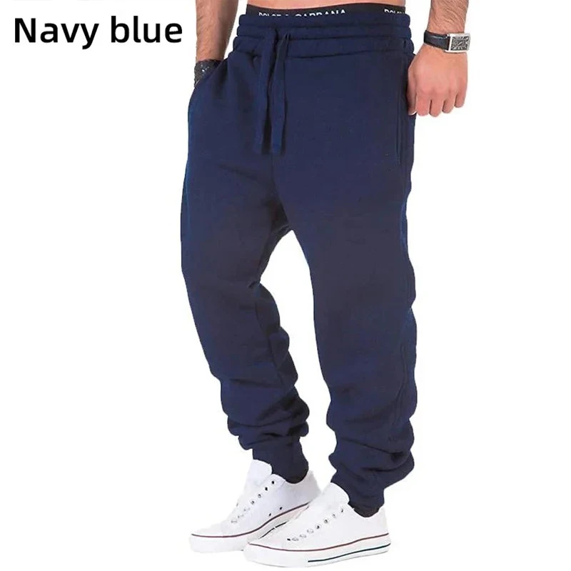 2024 NEW Men\'s Spring Summer Jogging Sports Pants Men\'s Fitness Casual Running Training Trousers Elastic Solid Color Men Pants