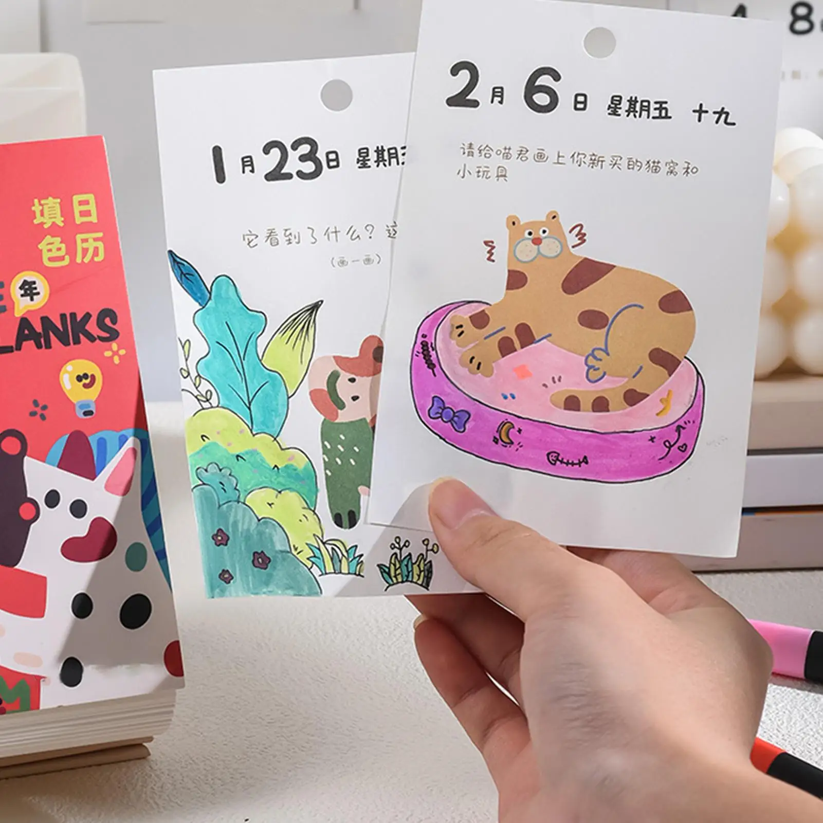 

Desktop Calendar 2026 Aesthetic Yearly Planning Paper DIY Paper Calendar For Home Office Dorm Bedroom Living Room School Nursery