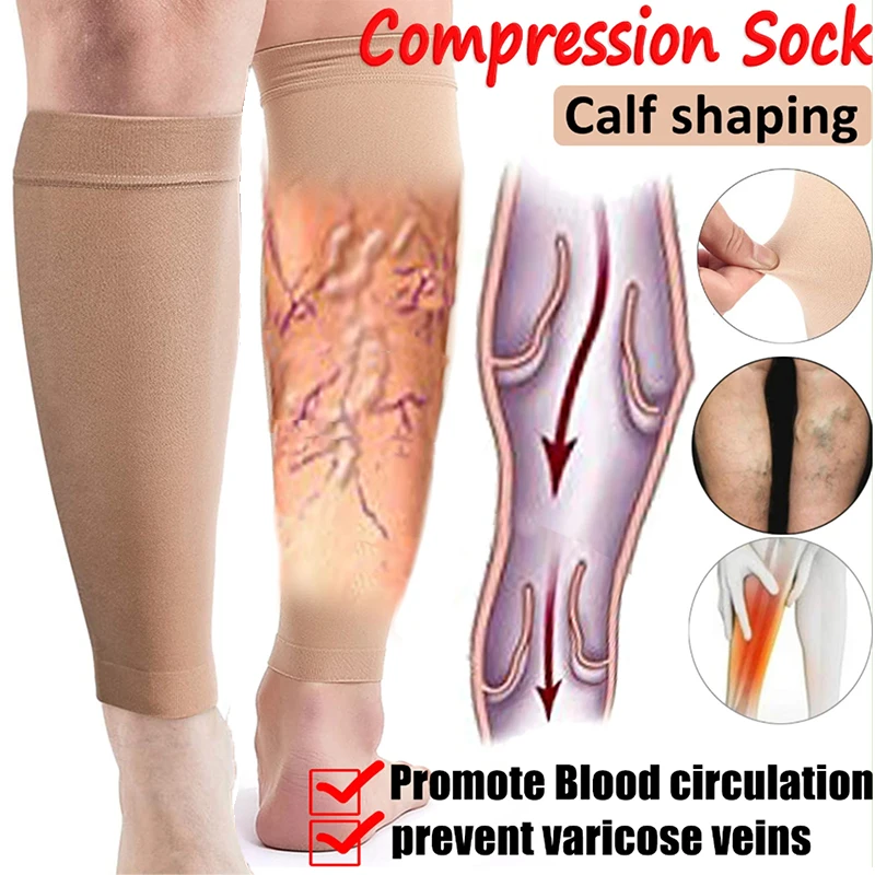 

Weight Loss Calories Off Compression Arm Leg Shaper Sleeve Varicose Veins Support Tennis Fitness Elbow Socks Slimming Wraps