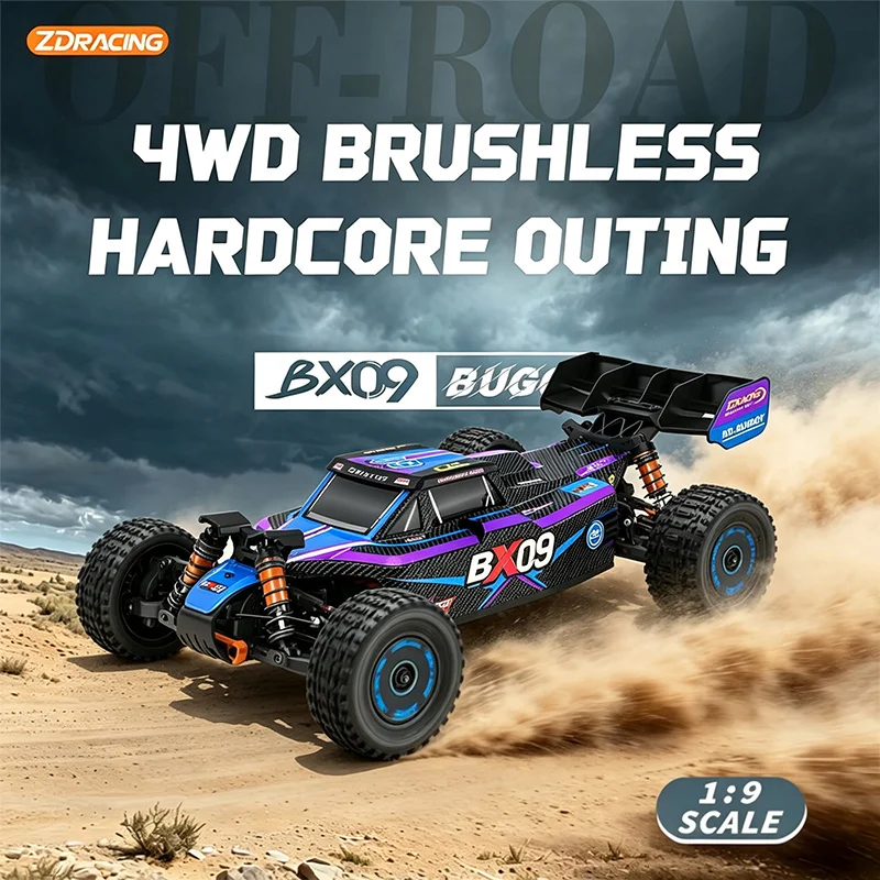ZD RACING 1:9 BX09 Remote Control Electric 4WD Brushless 3S 4S 85KM/H High Speed Drift Car Off-Road Vehicle Buggy RTR Toy Car