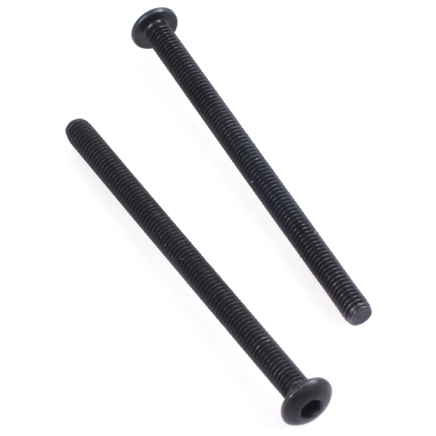 ABYL M3 x 45mm سبائك الصلب عرافة المقبس زر رئيس مسامير أسود 20 جهاز كمبيوتر شخصى