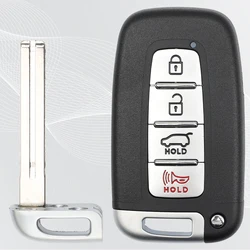 LIXIANG Reomote Control Car Key Shell 3/4 Button ForHyundai I30 I45 Ix35 Genesis Equus Veloster Tucson Sonata Elantra SY5HMFNA04