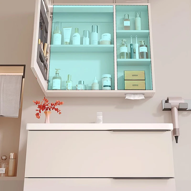 Decorations Modern Bathroom Cabinet Skincare Fashion Partitions Bathroom Cabinet Mirror Perfume Archivadores Home Furniture