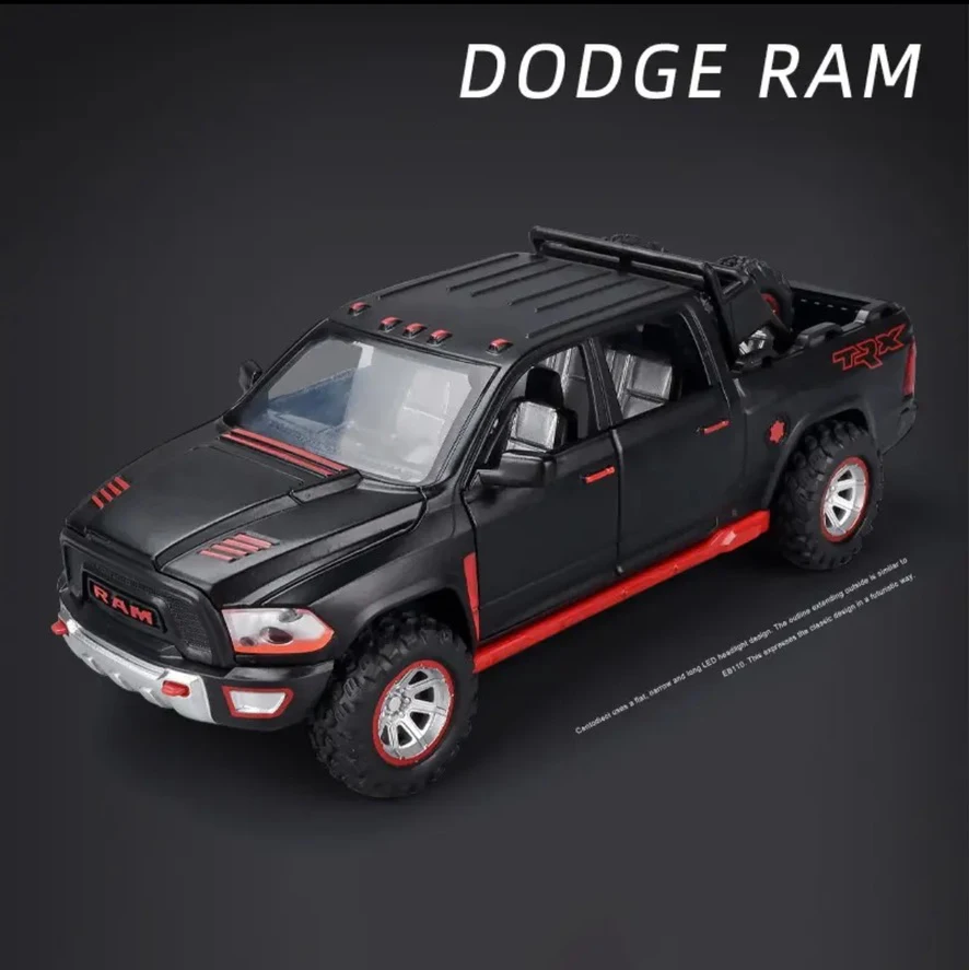 1:32 Dodge Ram TRX Pickup Simulation Alloy Car Model Sound and Light - Suitable for Children's Toys and Collections  Car Toy