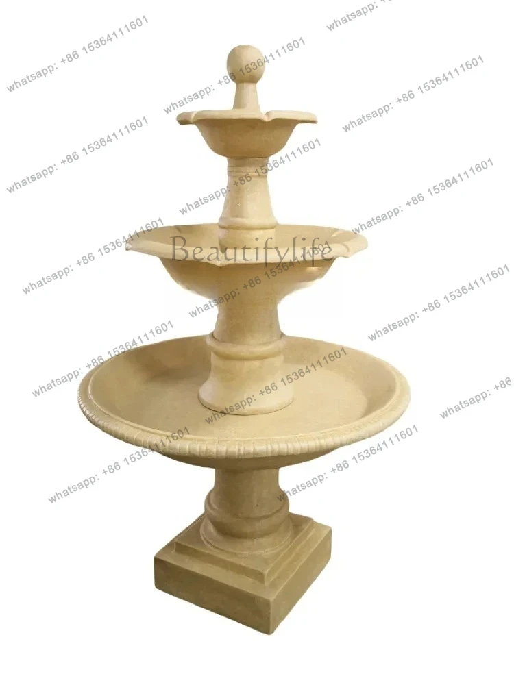 

LXFlowing Water Ornaments Circulating Water Villa Garden Courtyard Landscaping European Outdoor Fountain Decorationsss