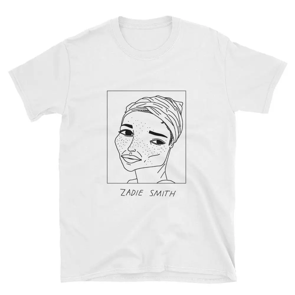 Badly Drawn Authors Zadie Smith T Shirt FREE Worldwide Delivery