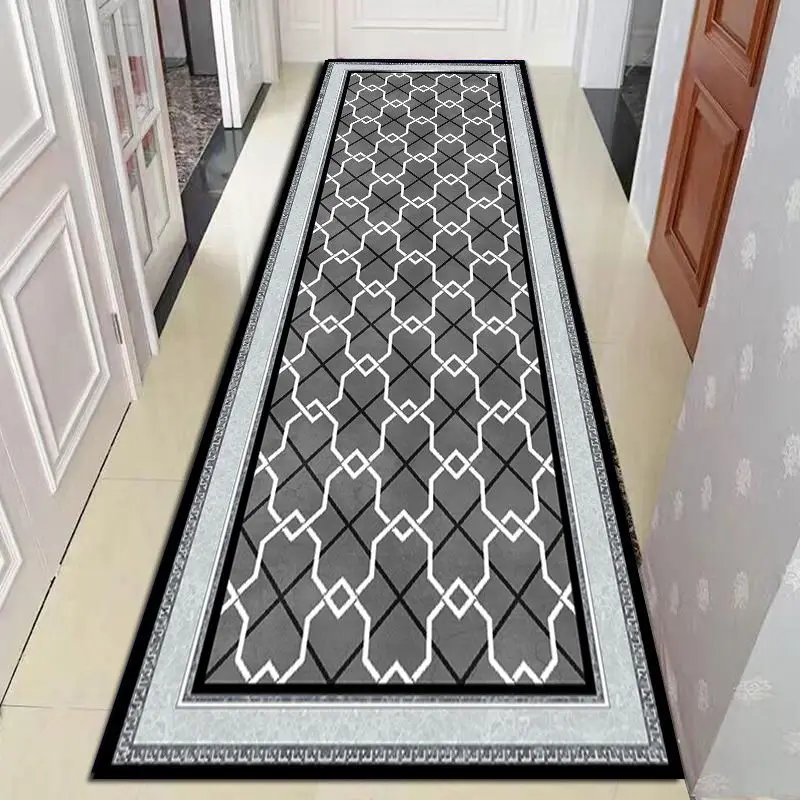 European Style Long Carpet For Stairway Hallway Carpets Nordic Home Corridor Carpets Aisle Rug Party Wedding Red Area Rugs