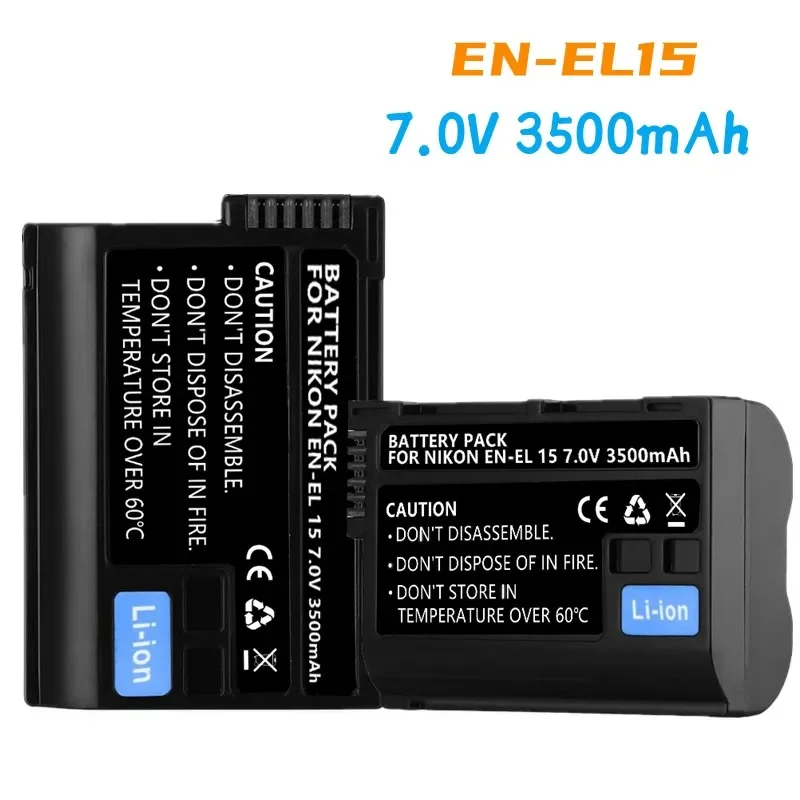EN EL15 7 0V 3500mAh Digital Camera Battery for Nikon D850 D7500 1 V1 D500 D600 D610 D750 D800 D810 D810A D7000