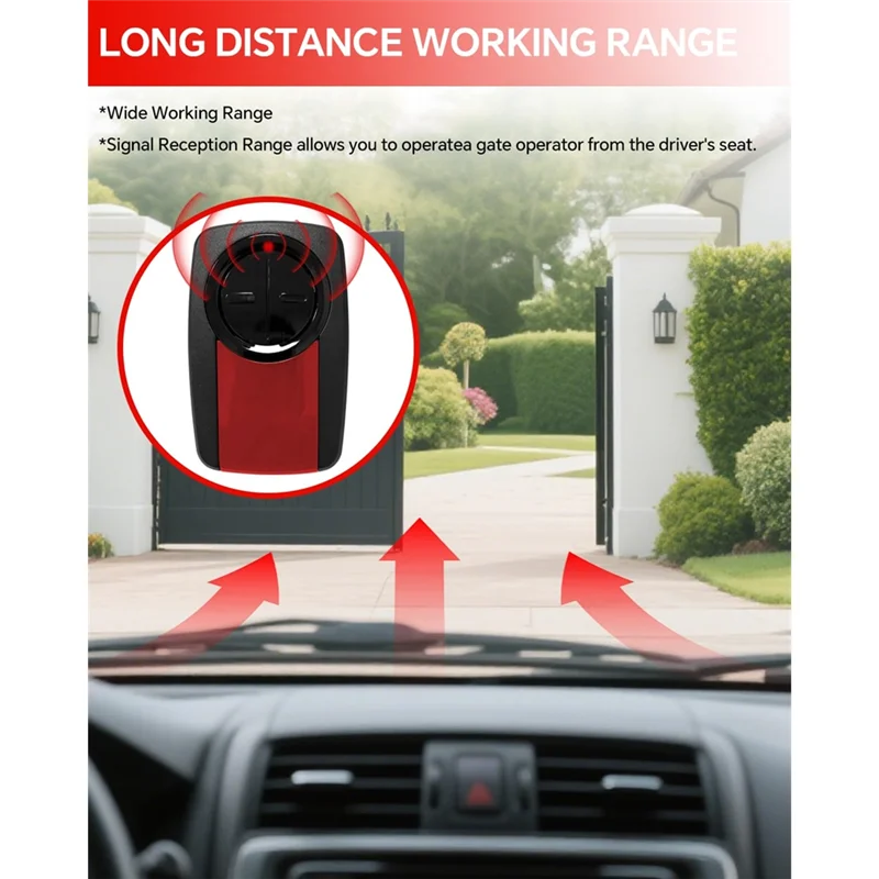 ABSQ-для Liftmaster 375LM устройство открывания гаражных ворот универсальный механизм открывания гаражных ворот пульт дистанционного управления для Liftmaster 375LM устройство открывания гаражных ворот 2 шт.