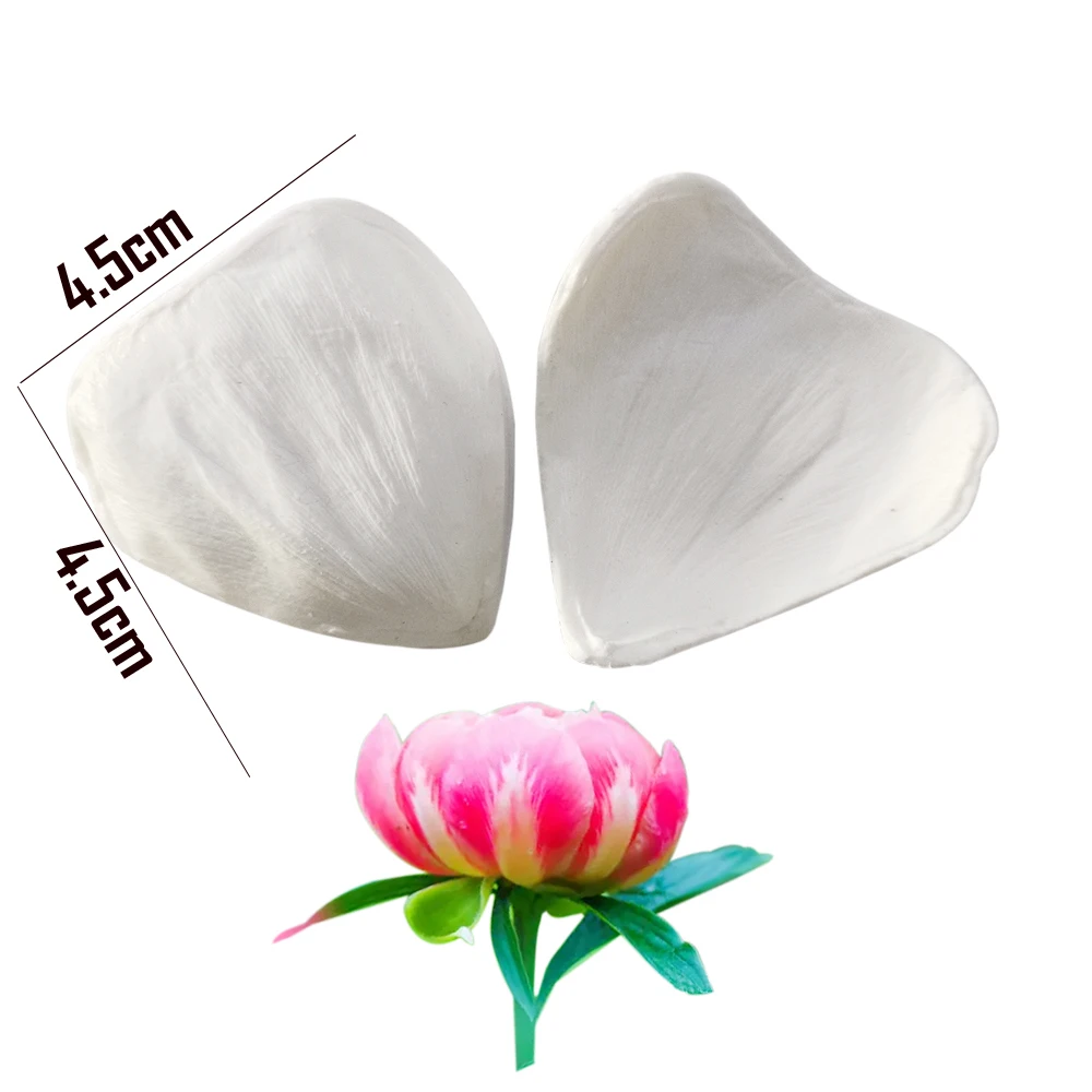 12pcs Buttercup Double Veiner Side Silicone Mold & Flower Cutter Set Cake Decorating Fondant Petal Clay Mold Sugarcraft M2865