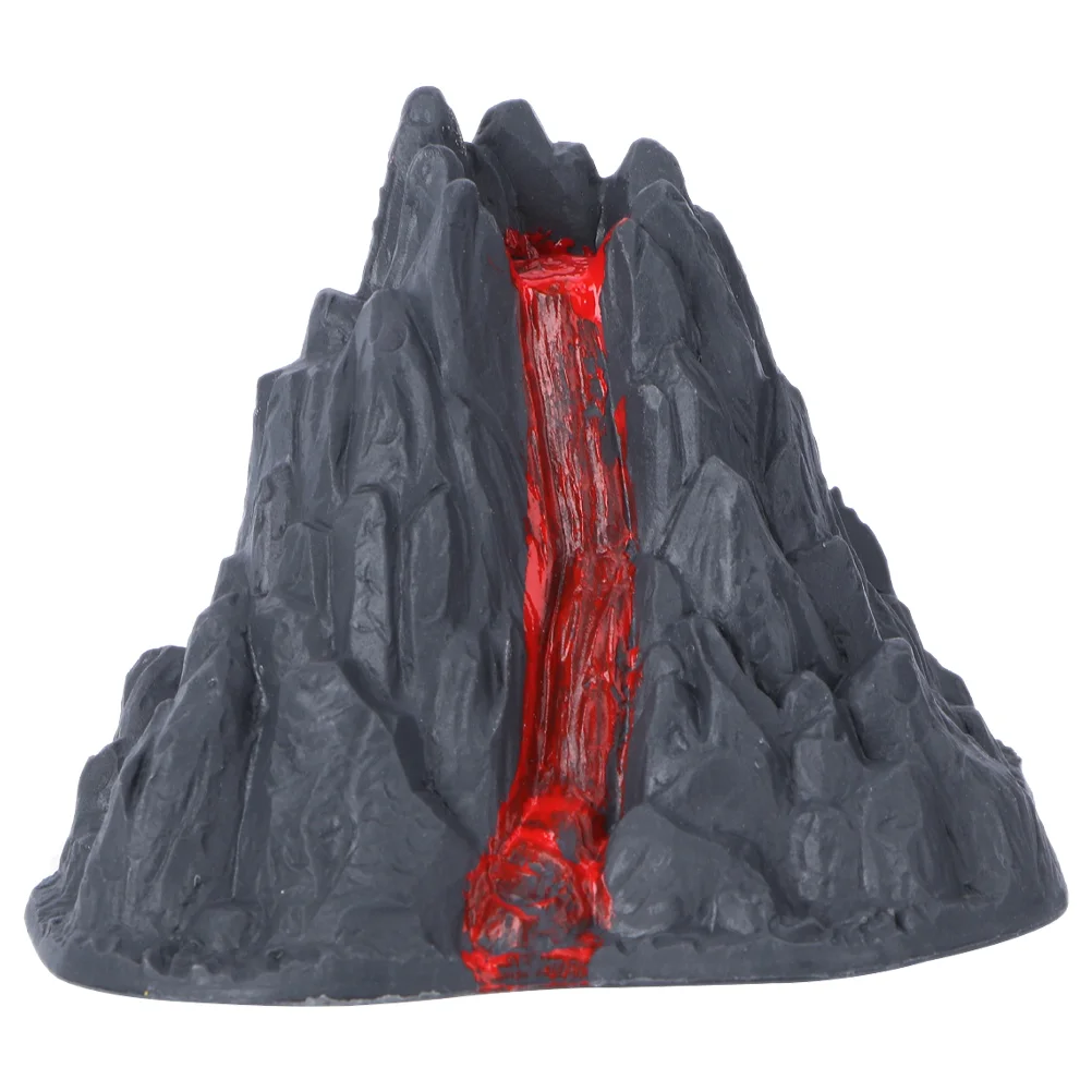 Volcano Lava Toys Outdoor Dinosaur Figures Simulated Sand Table Cake Topper Kids Science Kit Plastic