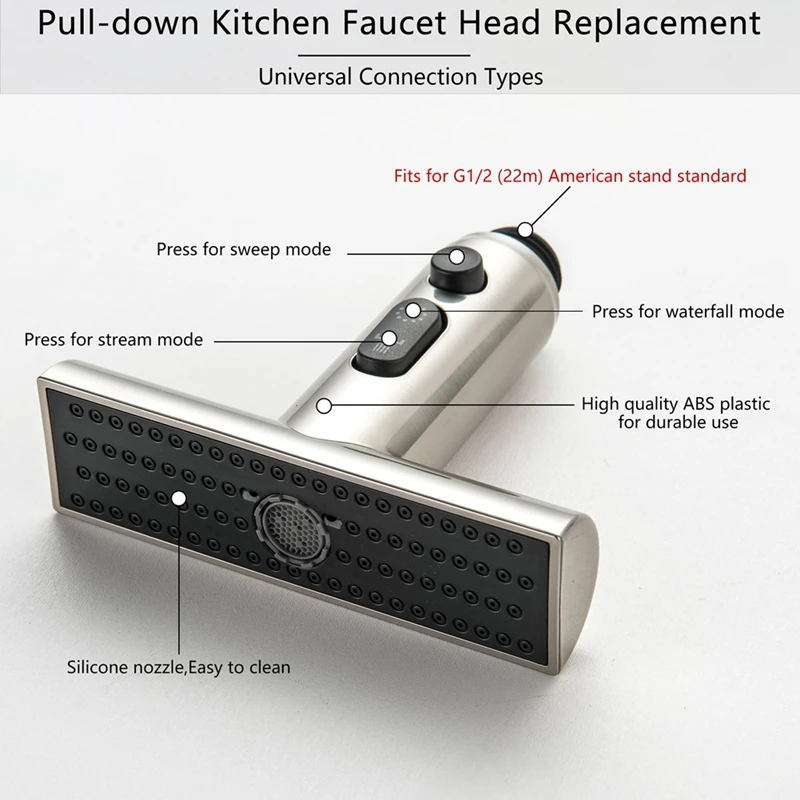 Faucet Replacement Head Sink Sprayer Replacement Pull Down Kitchen Faucet Head Replacement